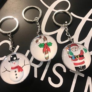 3 Christmas Keychains Charms 2” Bundled 🌲 New!